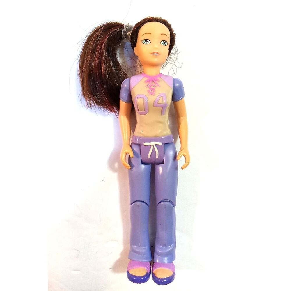 Fisher Price Loving Family Dollhouse Brunette Teen Teenager Girl in Purple #04